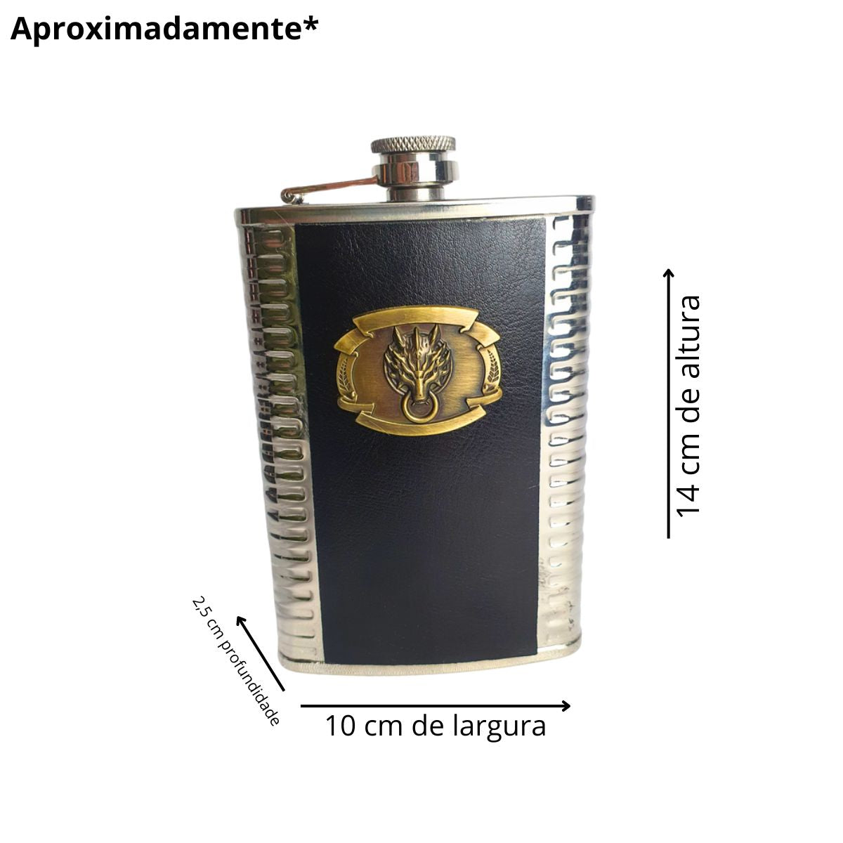 Cantil De Bolso Dragão Porta Bebidas Cantil De Bolso Dragão Porta Bebidas